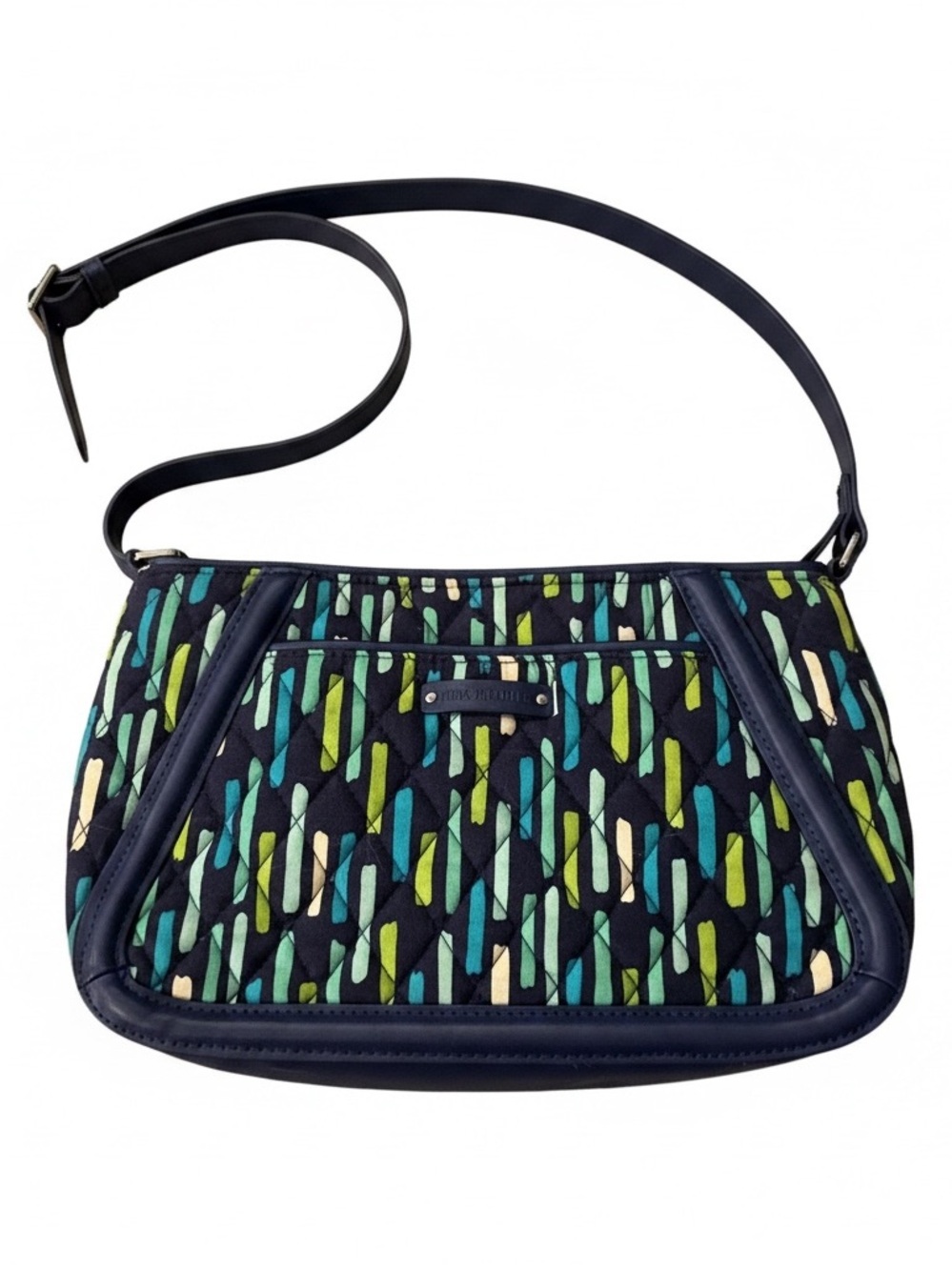 Vera Bradley Navy Quilted crossbody multi color eclectic grandpa cozy feminine